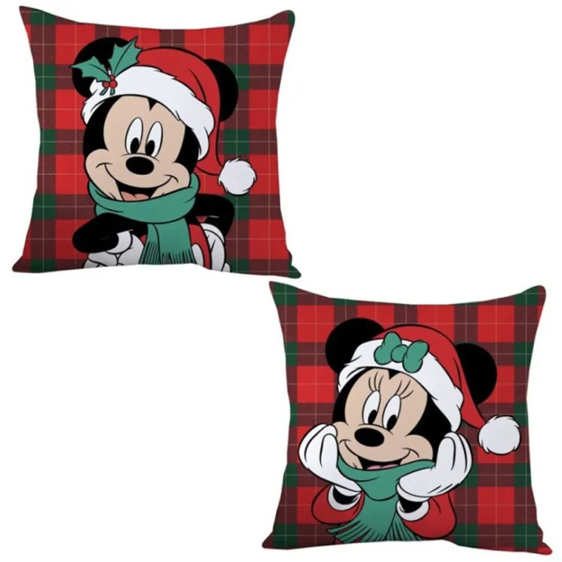 Prémium Disney Minnie, Mickey Winter karácsonyi párna, díszpárna 35x35 cm