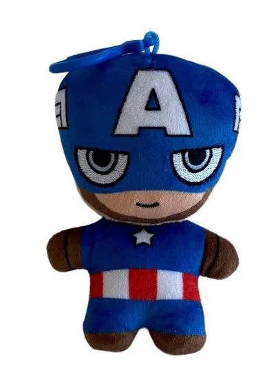 Bosszúállók Captain America 2D plüss figura akasztóval 13 cm Újdonság