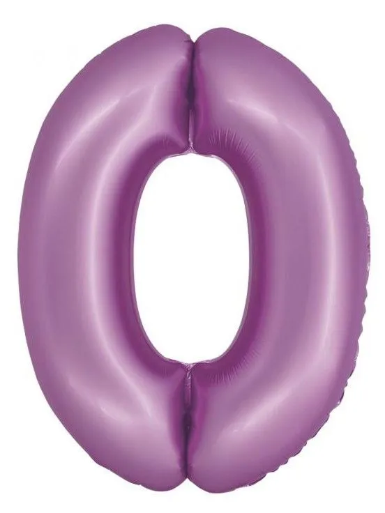 Alacsony ár Levendula 0-ás Lavender Mat szám fólia lufi 76 cm