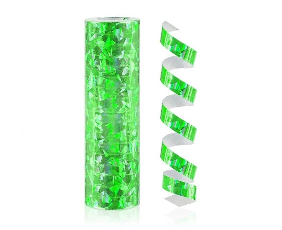 Zöld Holographic szerpentin 4 m Azonnali szállítás