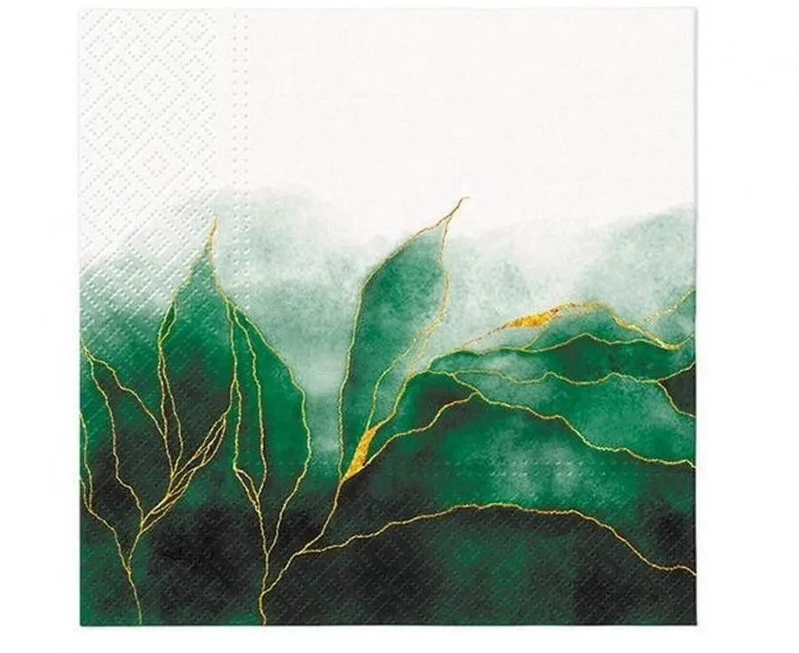 Zöld Green Dream szalvéta 20 db-os 33x33 cm Végkiárusítás