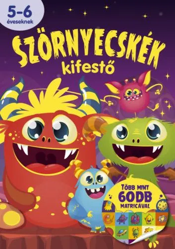 Prémium Szörnyecskék kifestő