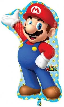 Super Mario fólia lufi 83 cm Azonnal elérhető