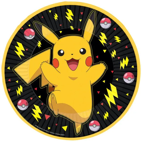 Pokémon Thunder papírtányér 8 db-os 23 cm Vedd meg most