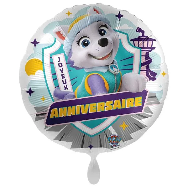 Rendeld meg most Mancs Őrjárat Snow Cool Joyeux Anniversaire fólia lufi 43 cm