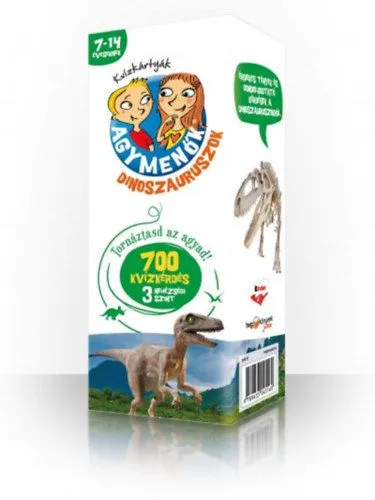 Agymenők kvízkártyák - Dinoszauruszok - 7-14 éveseknek Népszerű