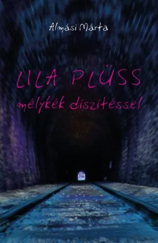 Akció Lila plüss mélykék díszítéssel