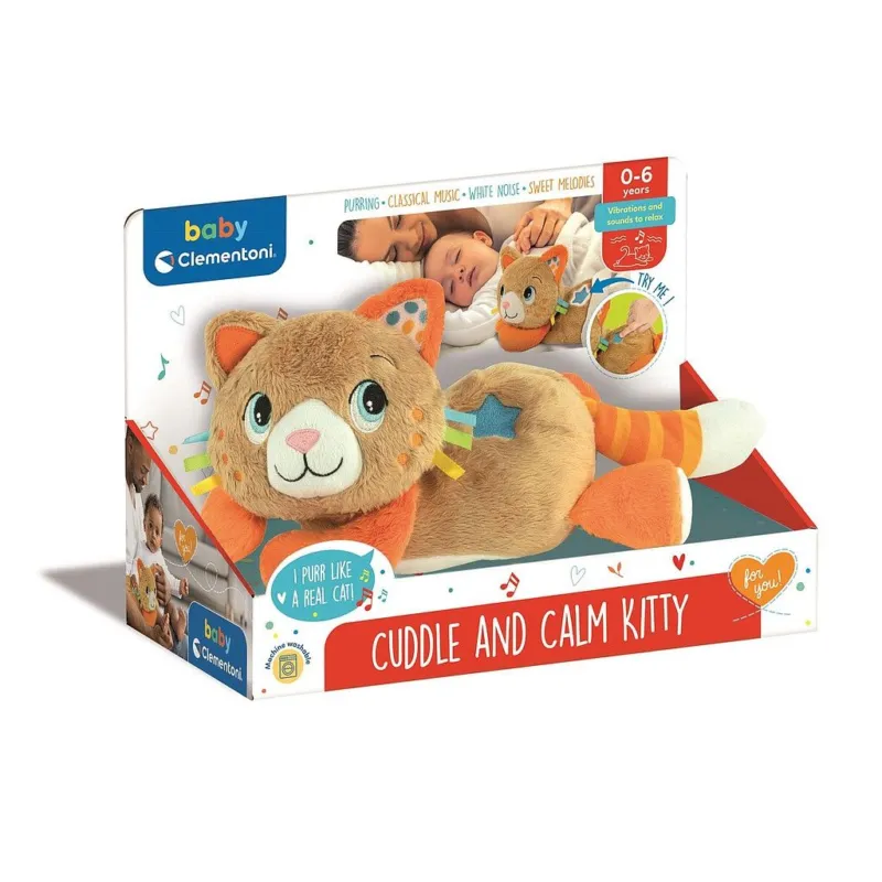 Cicás Tummy-Time elalvást segítő plüss játék Clementoni Biztonságos fizetés