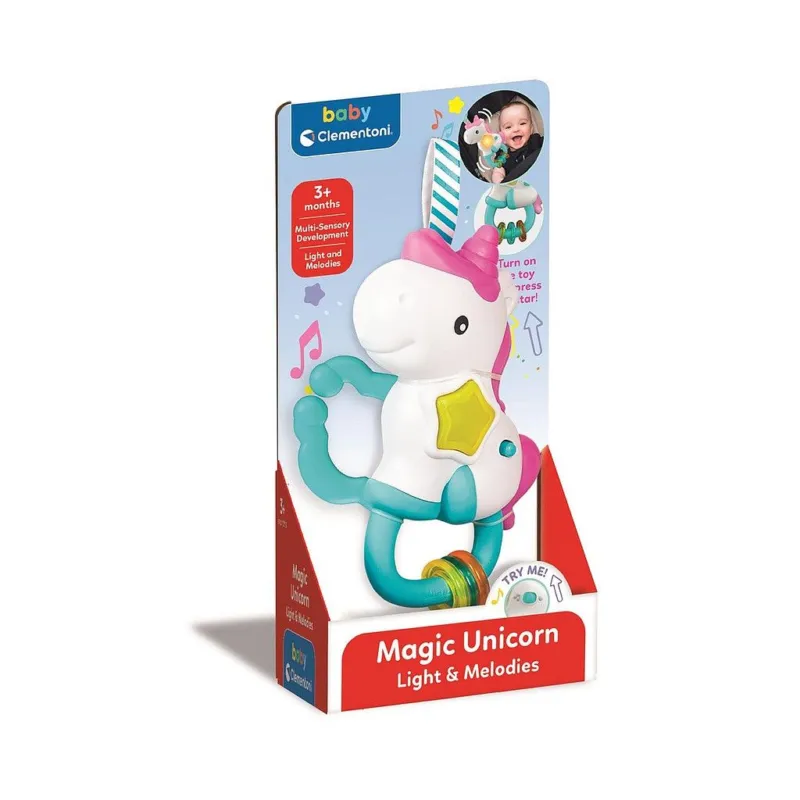 Unikornis Magic baba csörgő Clementoni Népszerű