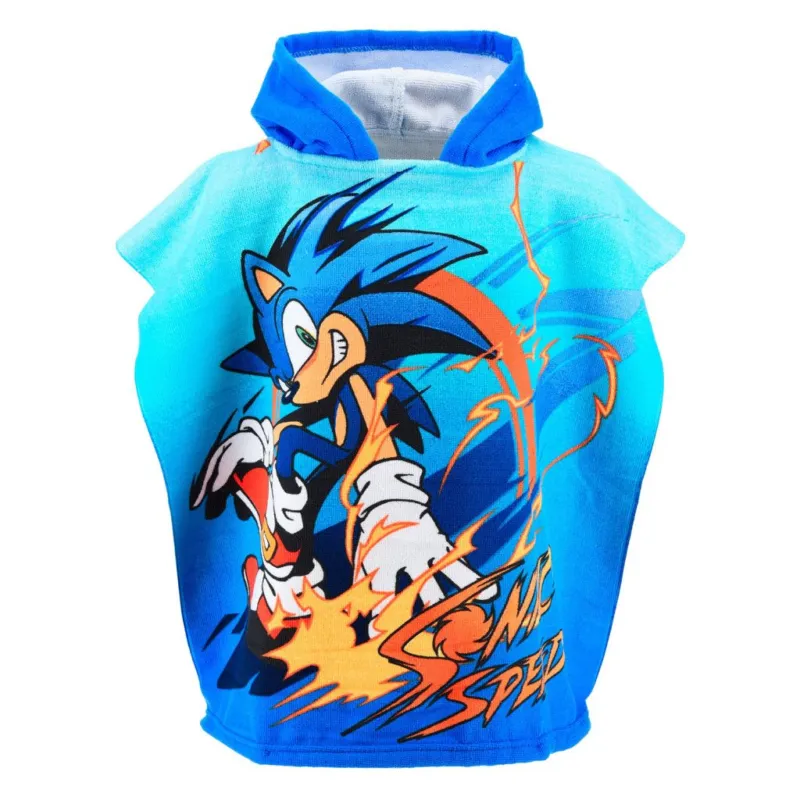 Sonic a sündisznó Speed strand törölköző poncsó 55x110 cm (Fast Dry) Korlátozott ajánlat