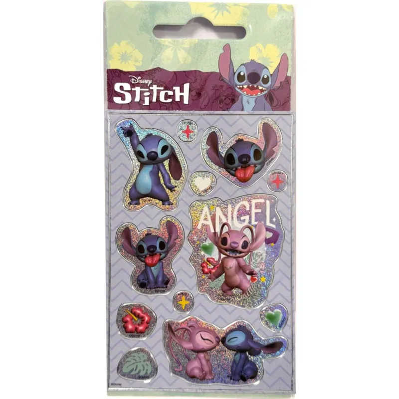 Azonnal elérhető Disney Lilo és Stitch, A csillagkutya hologrammos matrica szett