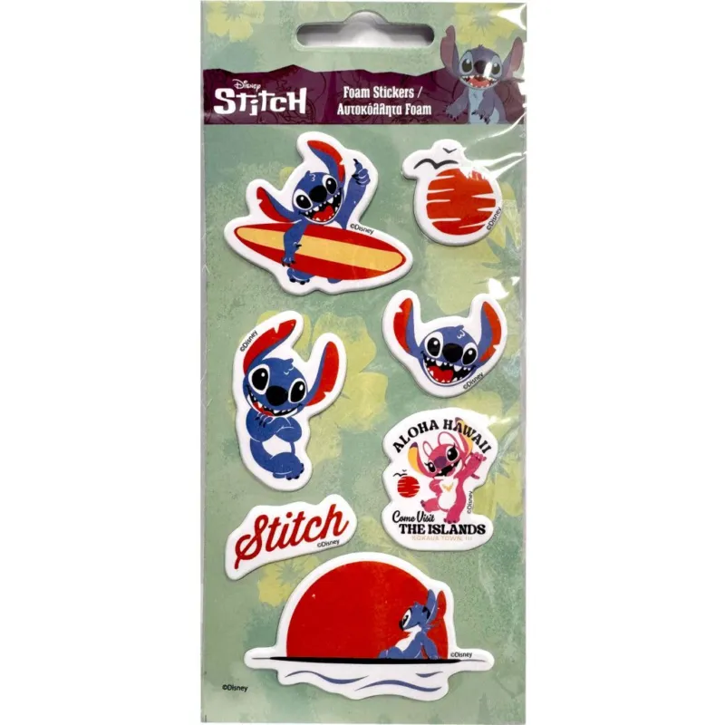 Rendeld meg most Disney Lilo és Stitch, A csillagkutya The Islands pufi szivacs matrica szett