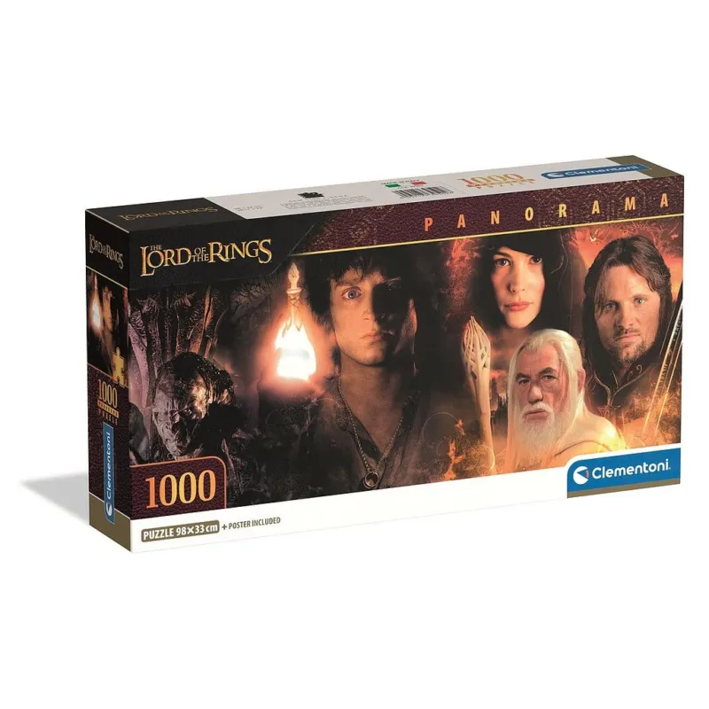 A Gyűrűk Ura 1000 db-os panorama Compact puzzle Clementoni Ajánlat