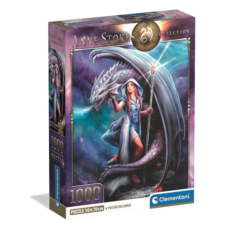 Anne Stokes Dragon Mage 1000 db-os Compact puzzle Clementoni Outlet