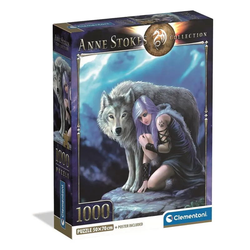 Akció Anne Stokes Protector 1000 db-os Compact puzzle Clementoni