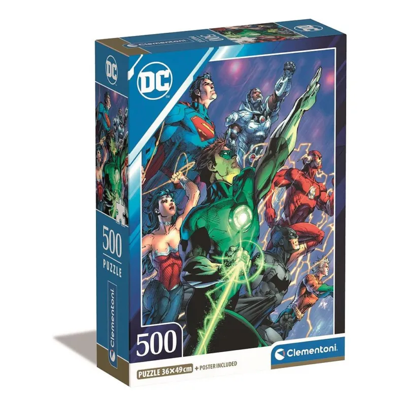 Végkiárusítás Az Igazság Ligája 500 db-os Compact puzzle Clementoni
