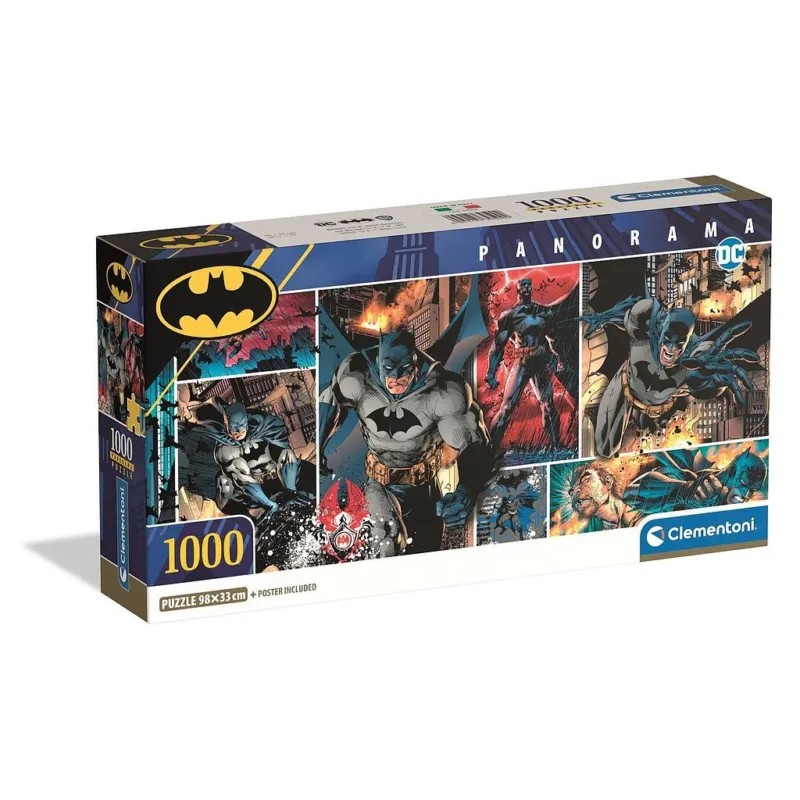Újdonság Batman 1000 db-os panorama Compact puzzle Clementoni