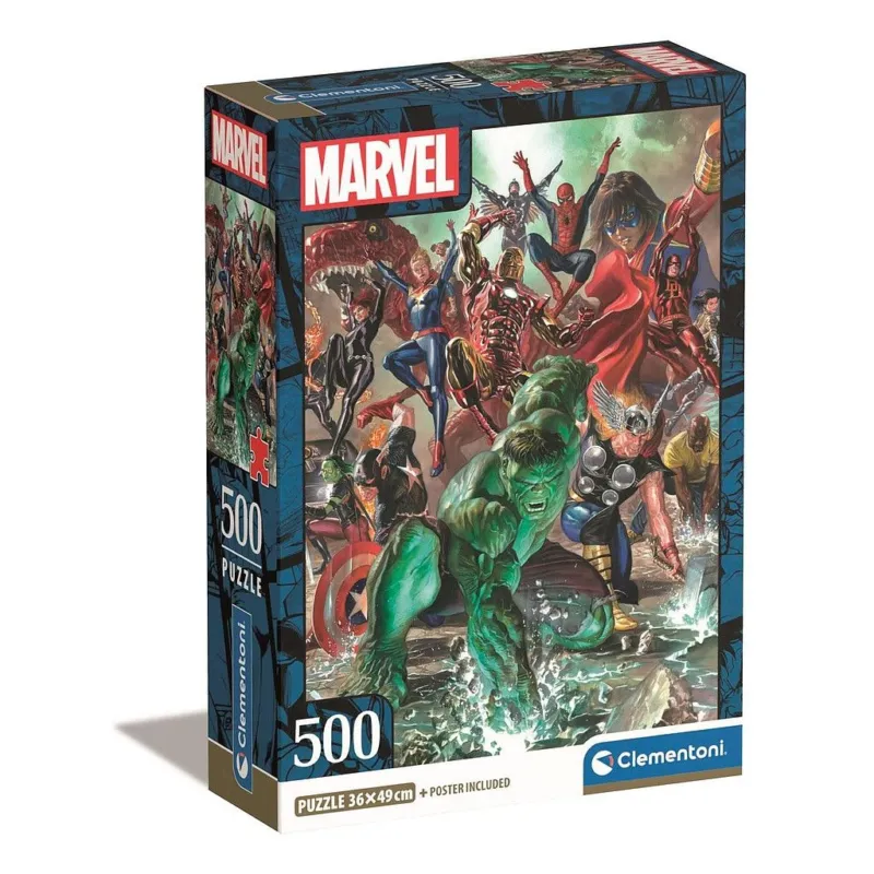 Bosszúállók 500 db-os Compact puzzle Clementoni Gyors kiszállítás