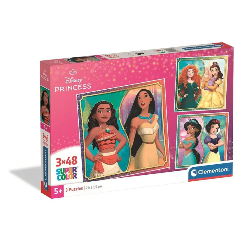 Disney Hercegnők 3x48 db-os puzzle Clementoni Biztonságos vásárlás