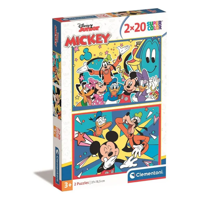 Vásárlói kedvenc Disney Mickey Laughing 2x20 db-os puzzle Clementoni