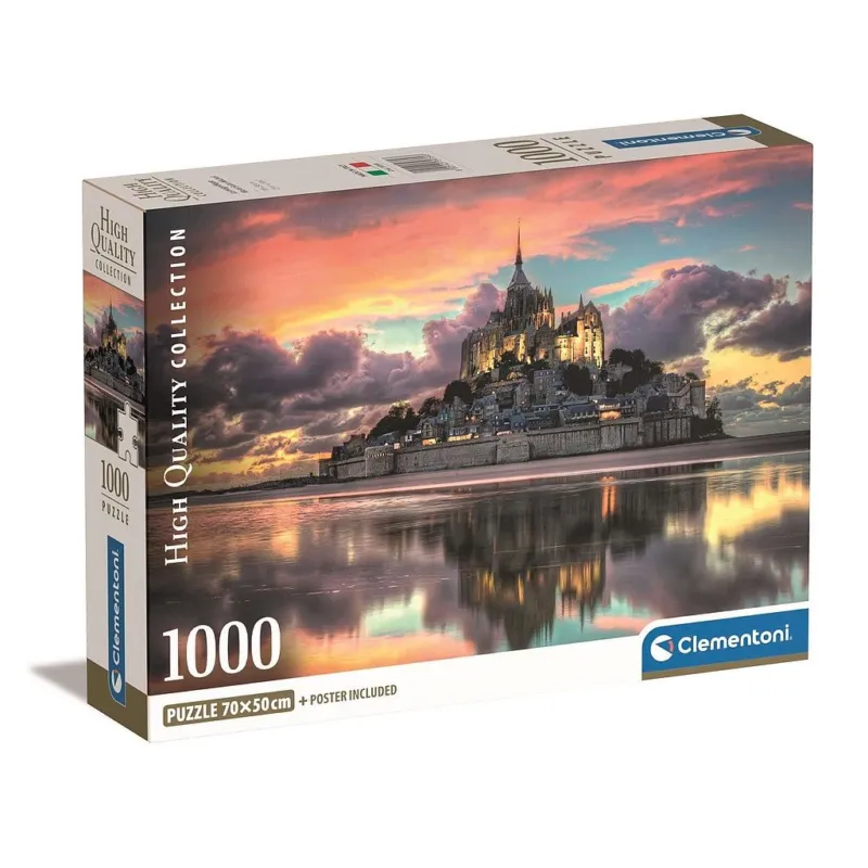 Franciaország Mont-Saint Michel 1000 db-os Compact puzzle Clementoni Árengedmény