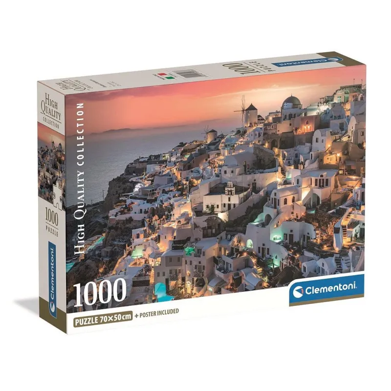 Görögország Santorini 1000 db-os Compact puzzle Clementoni Bestseller