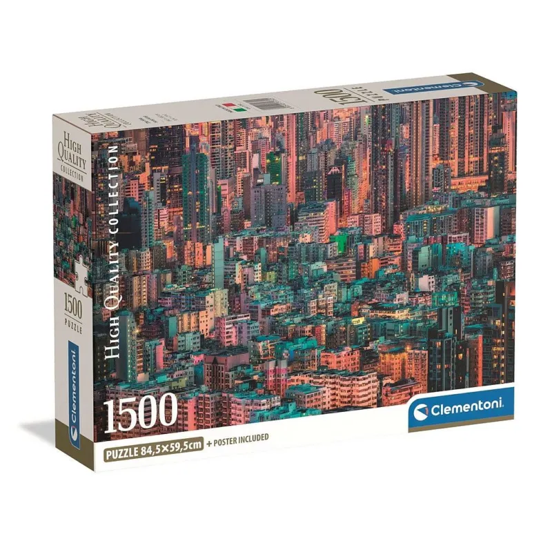 Hong Kong Hive 1500 db-os Compact puzzle Clementoni Népszerű