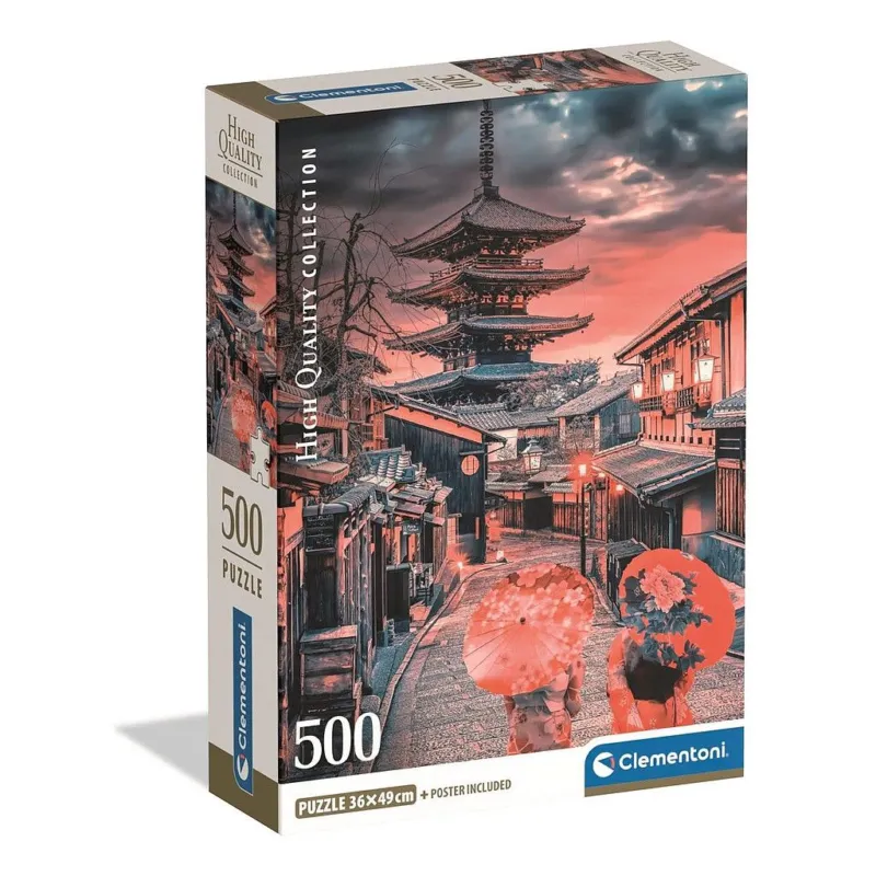 Gyors kiszállítás Japán Evening in Kyoto 500 db-os Compact puzzle Clementoni