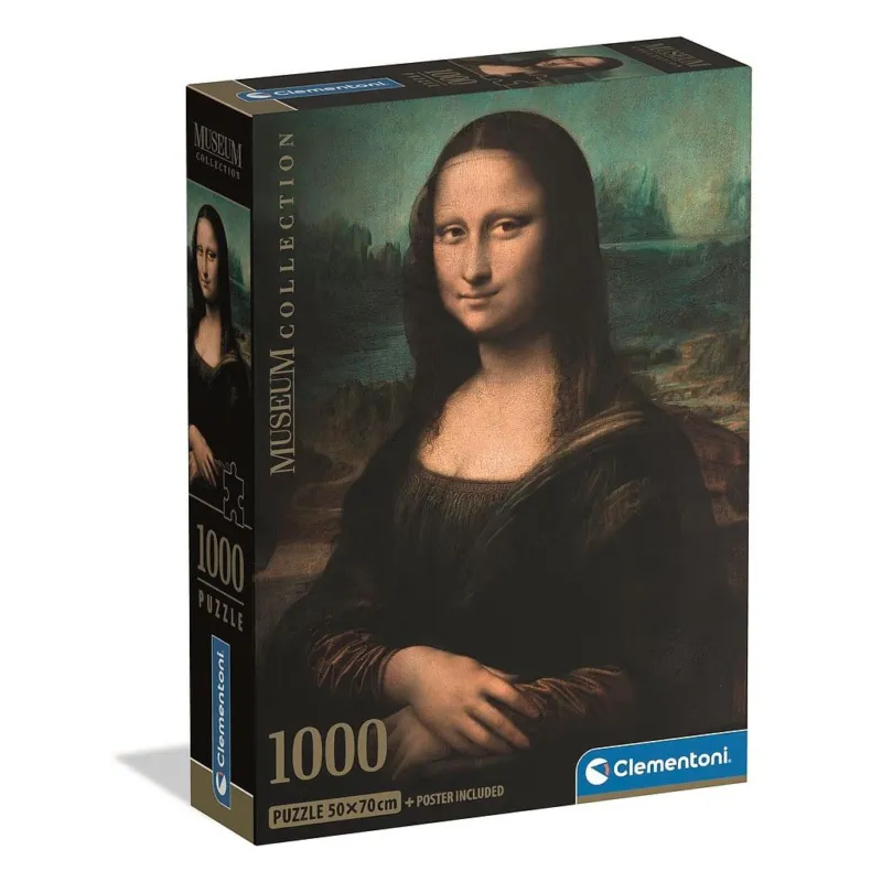 Árcsökkenés Művészet Mona Lisa 1000 db-os Compact puzzle Clementoni