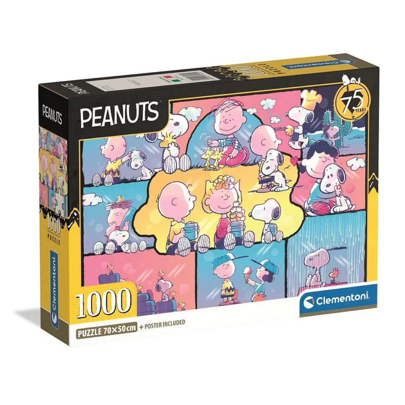 Snoopy 1000 db-os Compact puzzle Clementoni Prémium