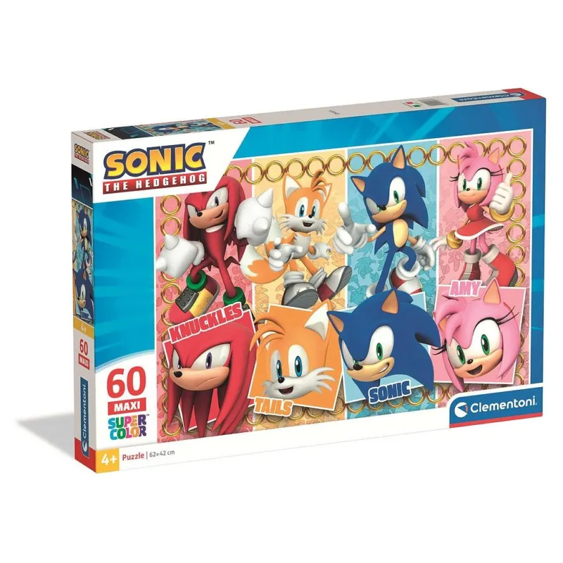Bestseller Sonic a sündisznó 60 db-os maxi puzzle Clementoni