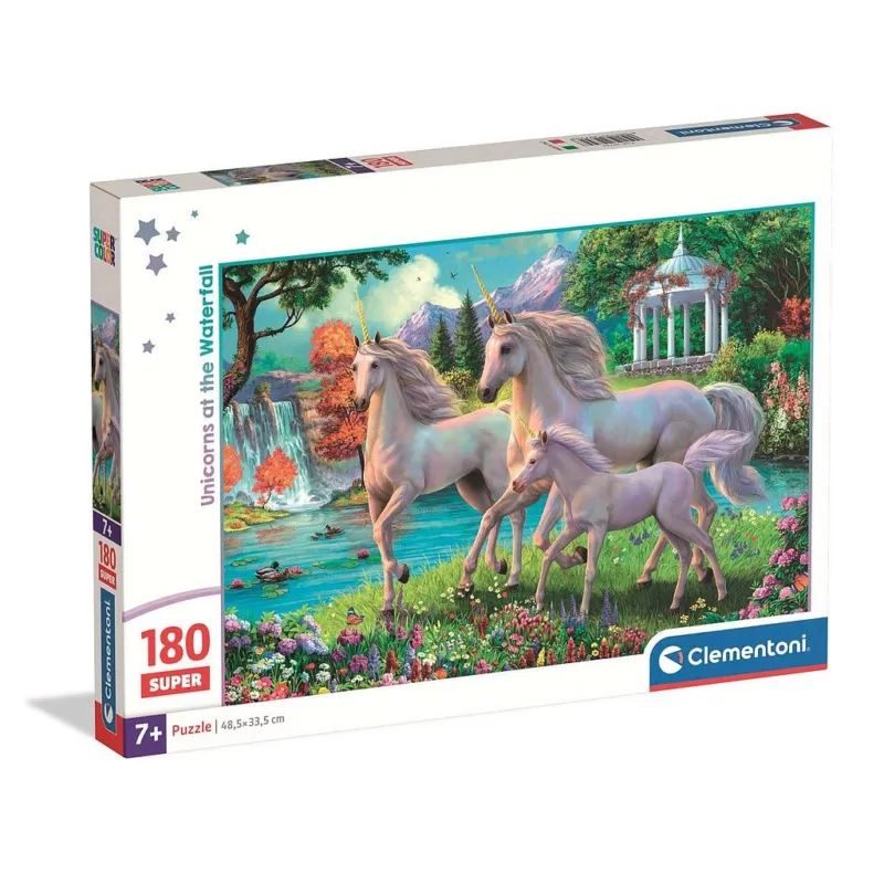 Unikornis Waterfall 180 db-os puzzle Clementoni Újdonság
