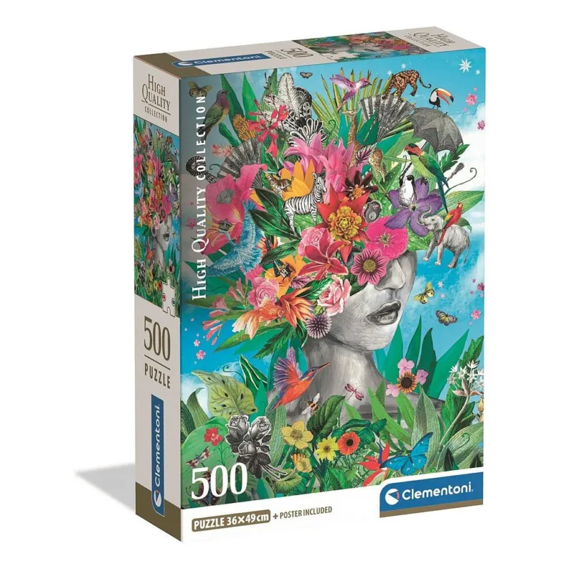 Virágzó gondolatok Head in Jungle 500 db-os Compact puzzle Clementoni Vedd meg most