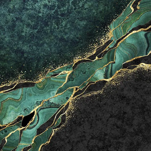Nézd meg most Márvány mintás Malachite szalvéta 20 db-os 33x33 cm