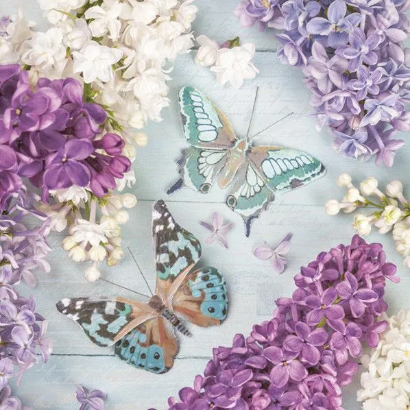 Orgona Collage with Butterflies szalvéta 20 db-os 33x33 cm Outlet