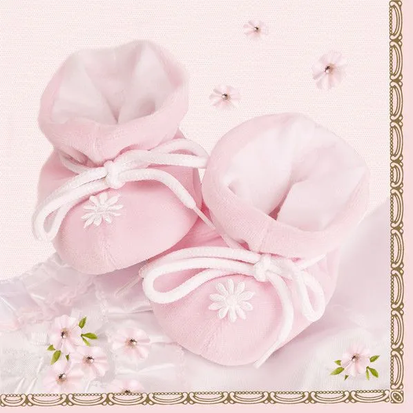 Babaváró Little Pink Shoes szalvéta 20 db-os 33x33 cm Olcsóbb