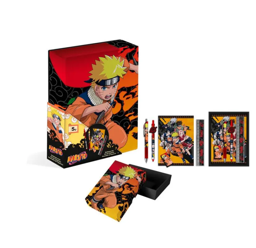 Naruto 5 db-os írószer szett dobozban Vásárlói kedvenc