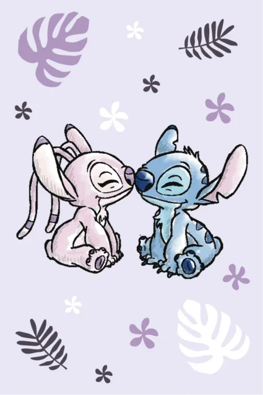 Csak ma Disney Lilo és Stitch, A csillagkutya Purple polár takaró 100x150cm