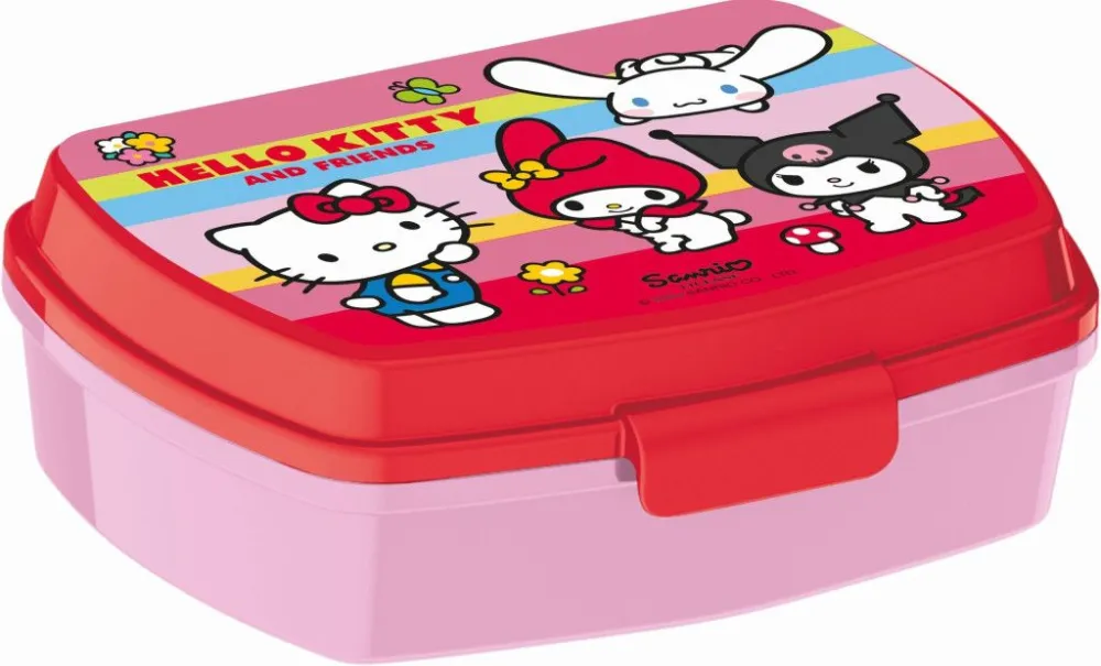 Ne maradj le Hello Kitty and Friends funny műanyag szendvicsdoboz