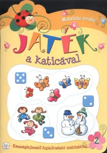 Biztonságos vásárlás Játék a katicával 2. (sárga) - Készségfejlesztő foglalkoztató matricákkal