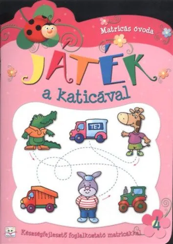 Azonnal elérhető Játék a katicával 4. (piros) - Készségfejlesztő foglalkoztató matricákkal