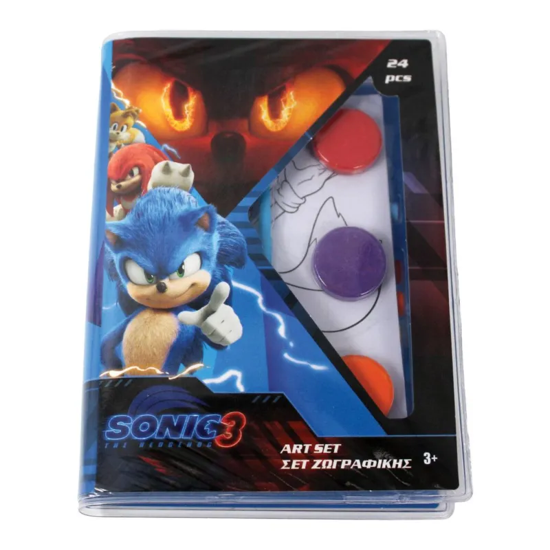 Azonnali szállítás Sonic a sündisznó Hype Man mini művészeti szett