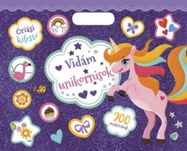 Óriás kifestő - Vidám unikornisok Végkiárusítás