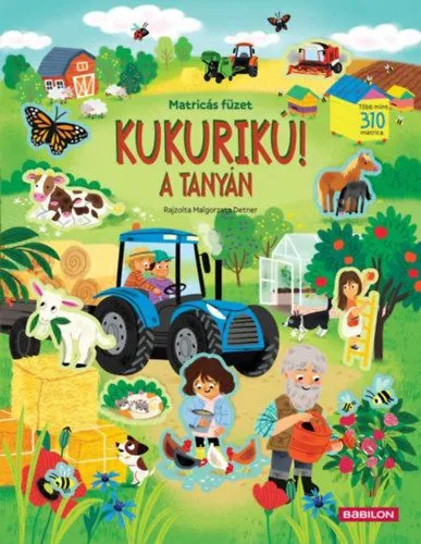 Árengedmény Kukurikú! A tanyán- Matricás füzet