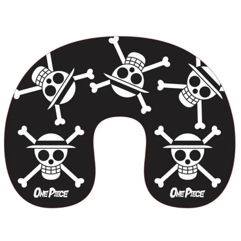 Azonnali szállítás One Piece Black Skull utazópárna, nyakpárna