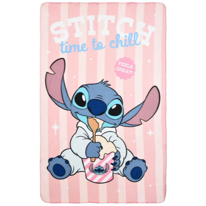 Biztonságos fizetés Disney Lilo és Stitch, A csillagkutya Time to Chill polár takaró 100x150cm