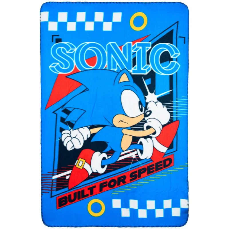 Sonic a sündisznó Built for Speed polár takaró 100x150cm Szezonális akció