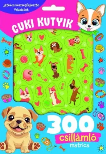 Kedvezmény Cuki kutyik - 300 csillámló matricával