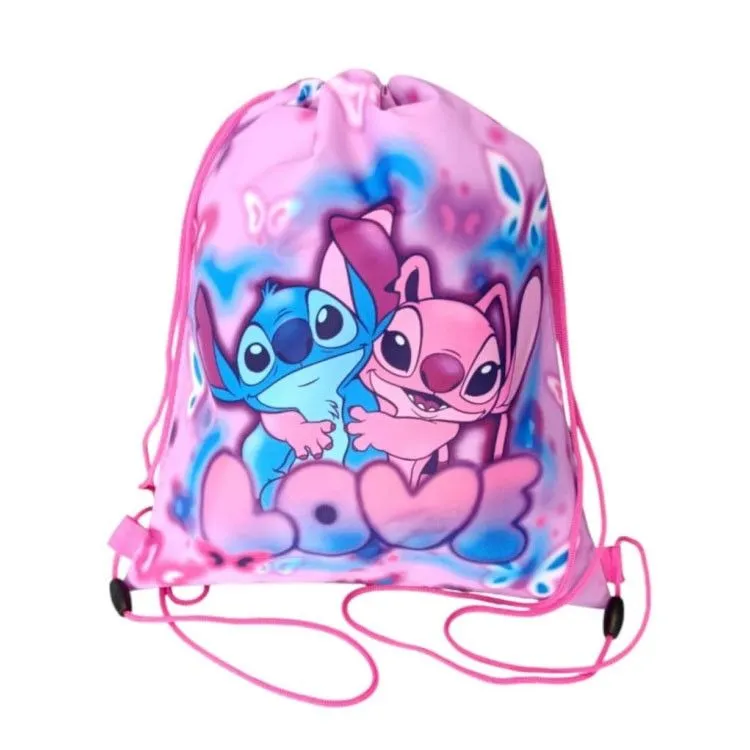 Azonnal elérhető Disney Lilo és Stitch, A csillagkutya Love sporttáska, tornazsák 37 cm