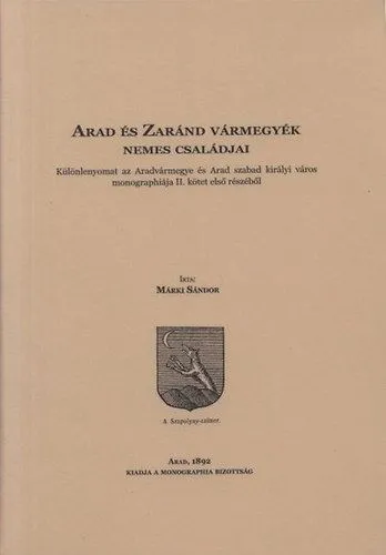 Olcsó Arad és Zaránd vármegyék nemes családjai